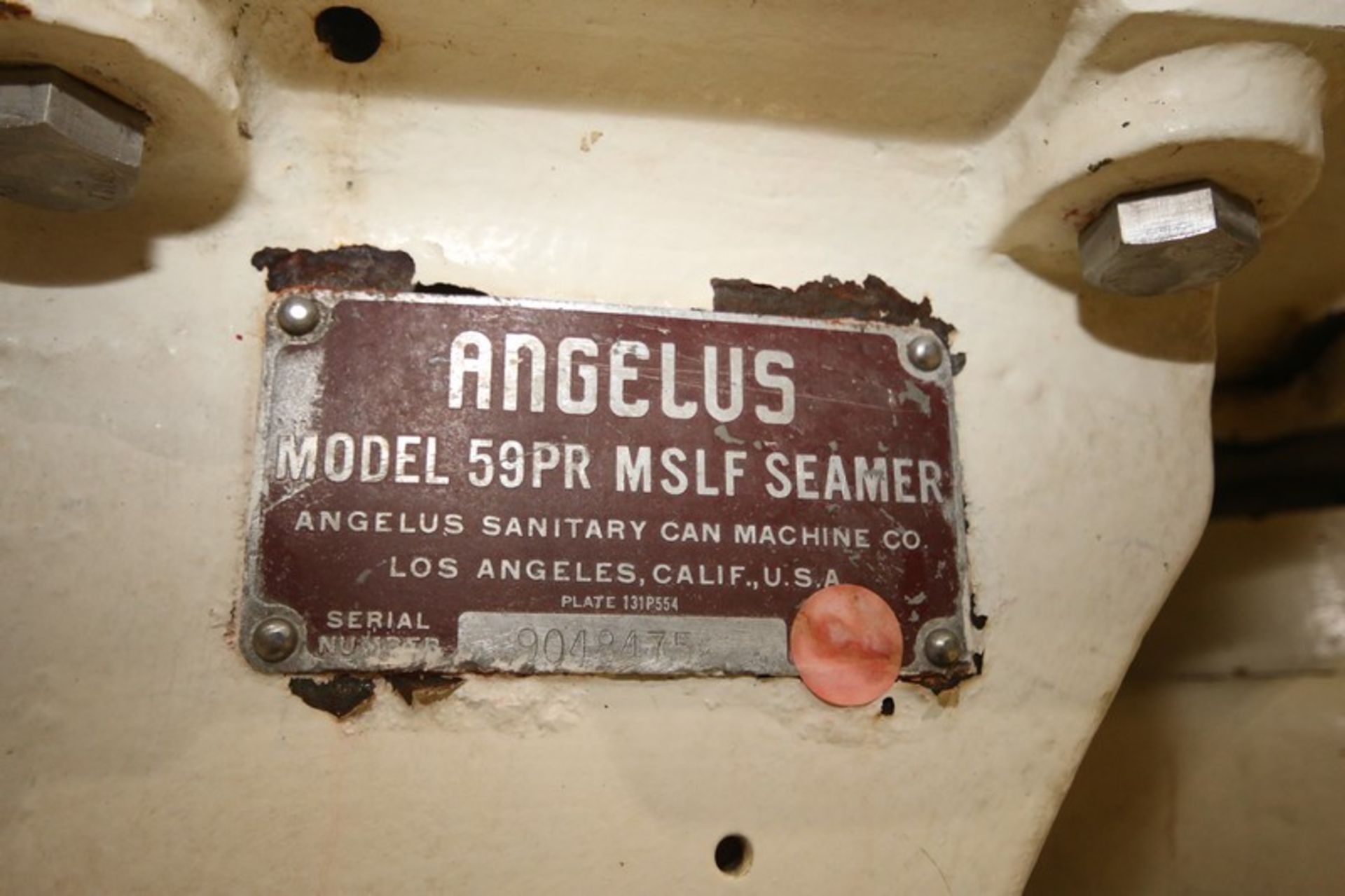 Angelus Can Seamer, Model 59PR MSLF, SN 9048475, with Baldor 5 hp/1750 rpm Motor, 230/460V (INV# - Image 8 of 8