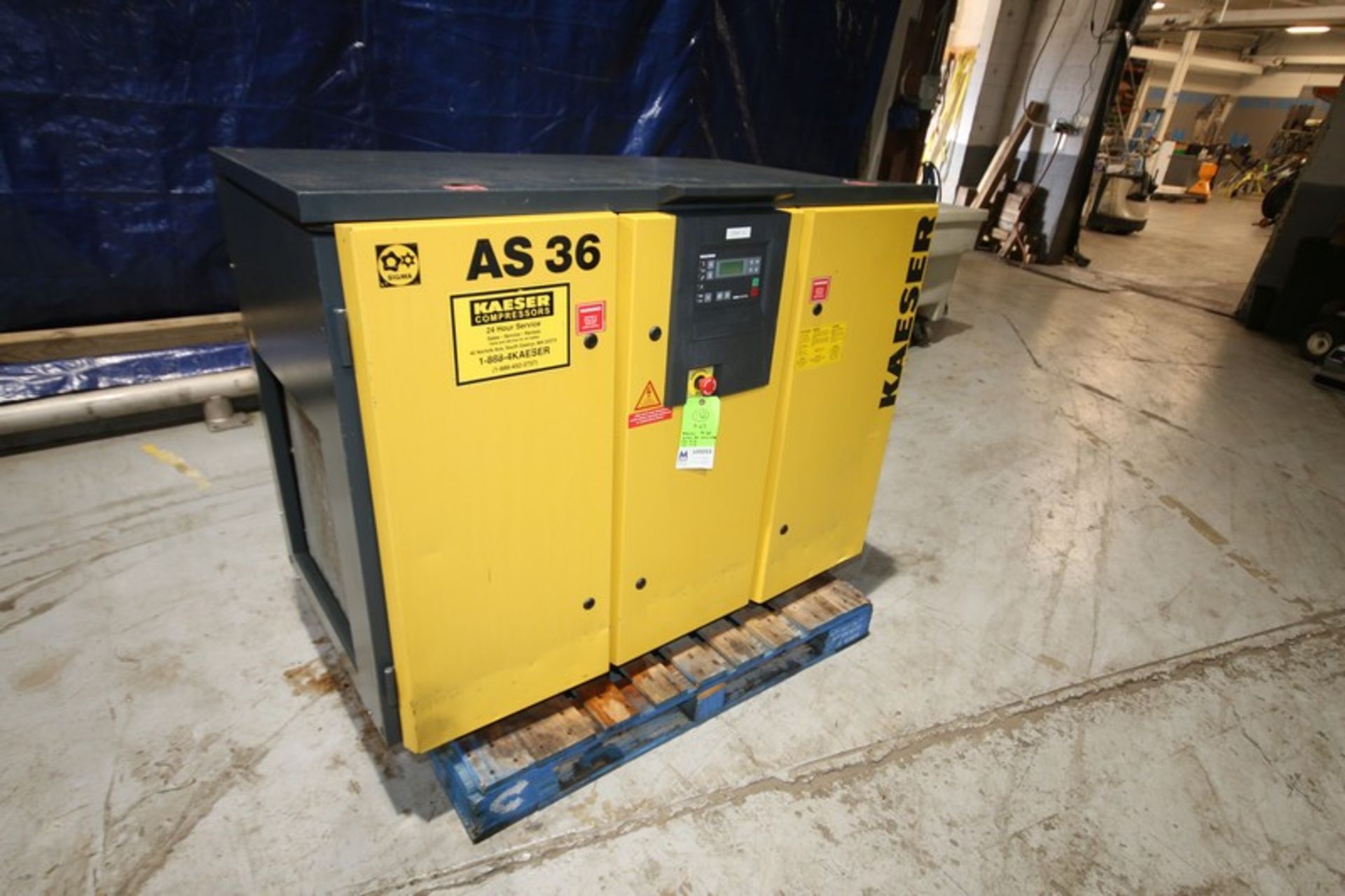 Kaeser 30 hp Screw Air Compressor, Model AS36, with Controls, 230/460V (INV#100093) (Located @ the - Image 2 of 11