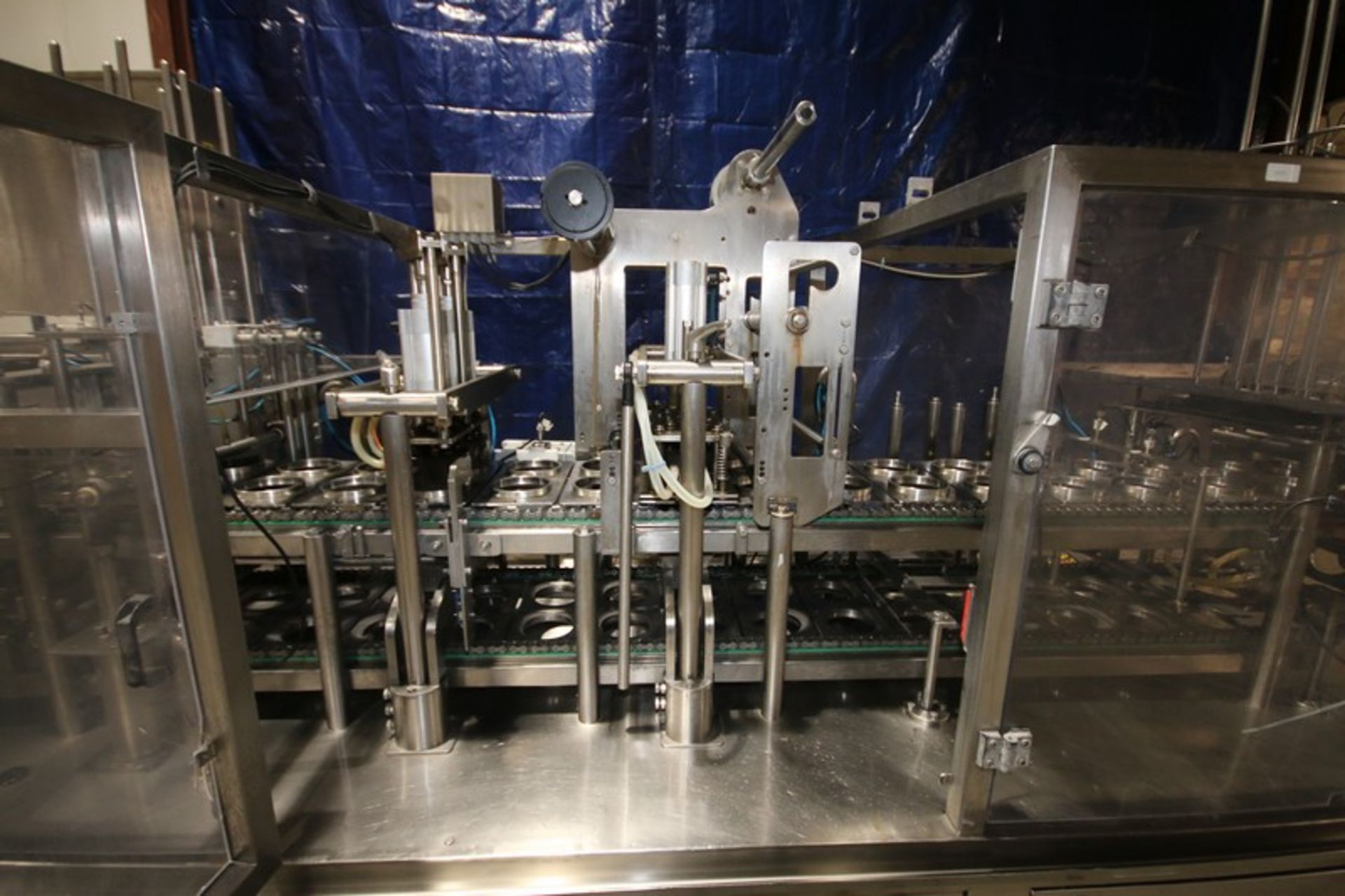 Pak Line 2-Lane S/S Cup Filler, Model PXM, SN PL710021 with S/S Plates with Aprox. 4-1/2" Dia. - Bild 5 aus 15