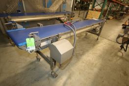 2019 Alimec Aprox. 149" L x 19.5" W x 33" H S/S Belt Conveyor, SN 813-59, with Bauer S/S Drive Motor