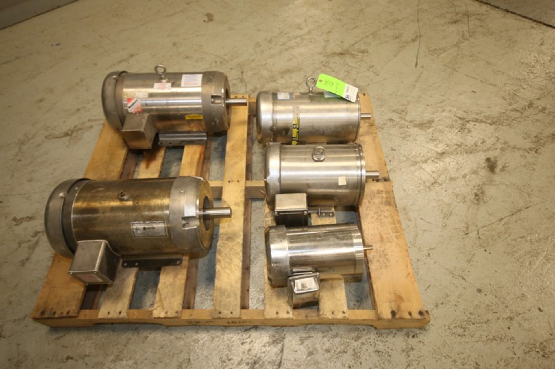 Lot of (5) Baldor & Leeson 1 / 3/4 to 15 hp, S/S Pump Motors, 3500/1740/1440 rpm, 230/460V INV# - Image 2 of 2