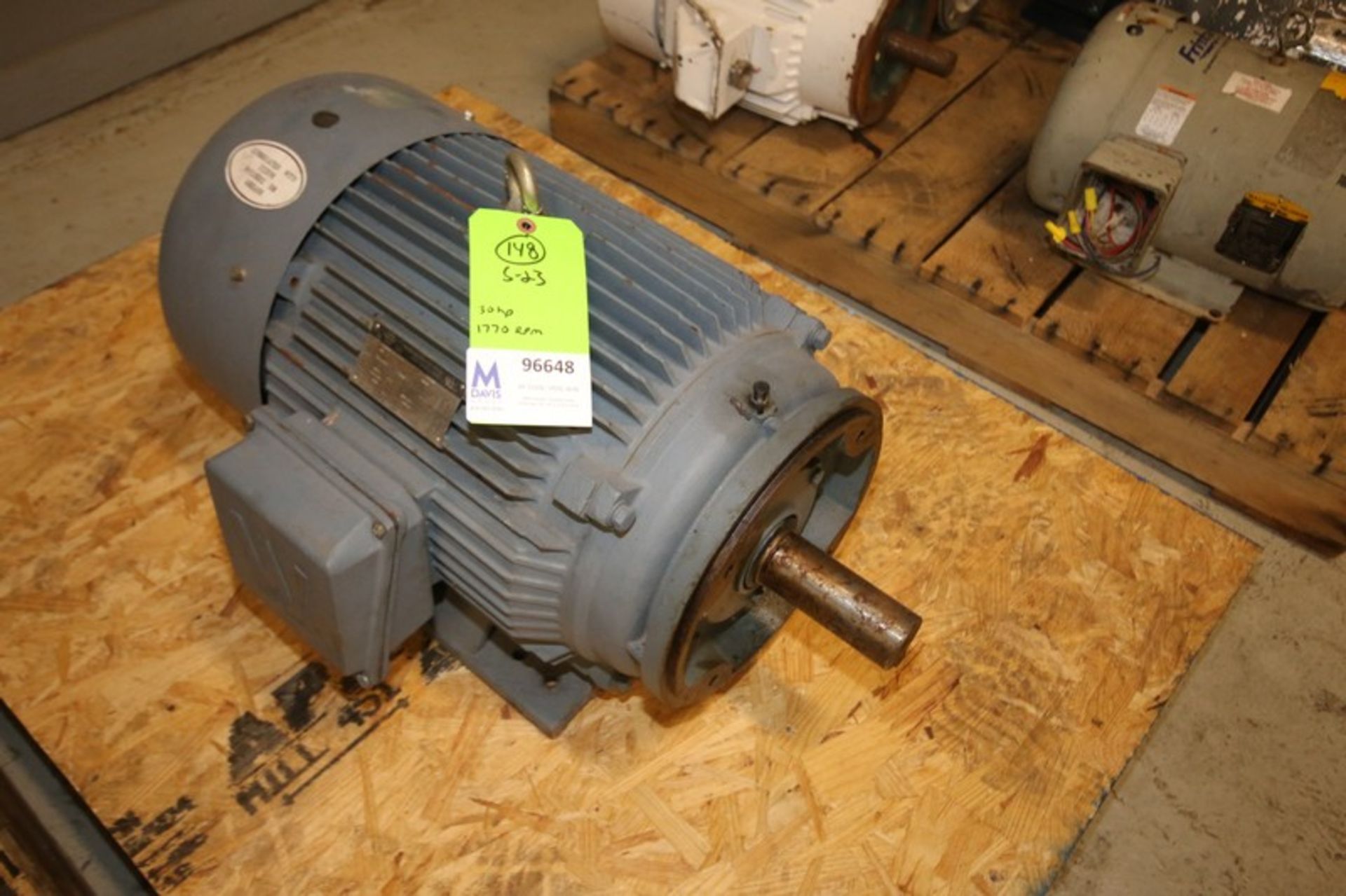 Worldwide 30 hp / 1770 rpm Motor, Frame 286TC, 230/460V (INV#96648) (Located @ the MDG Auction