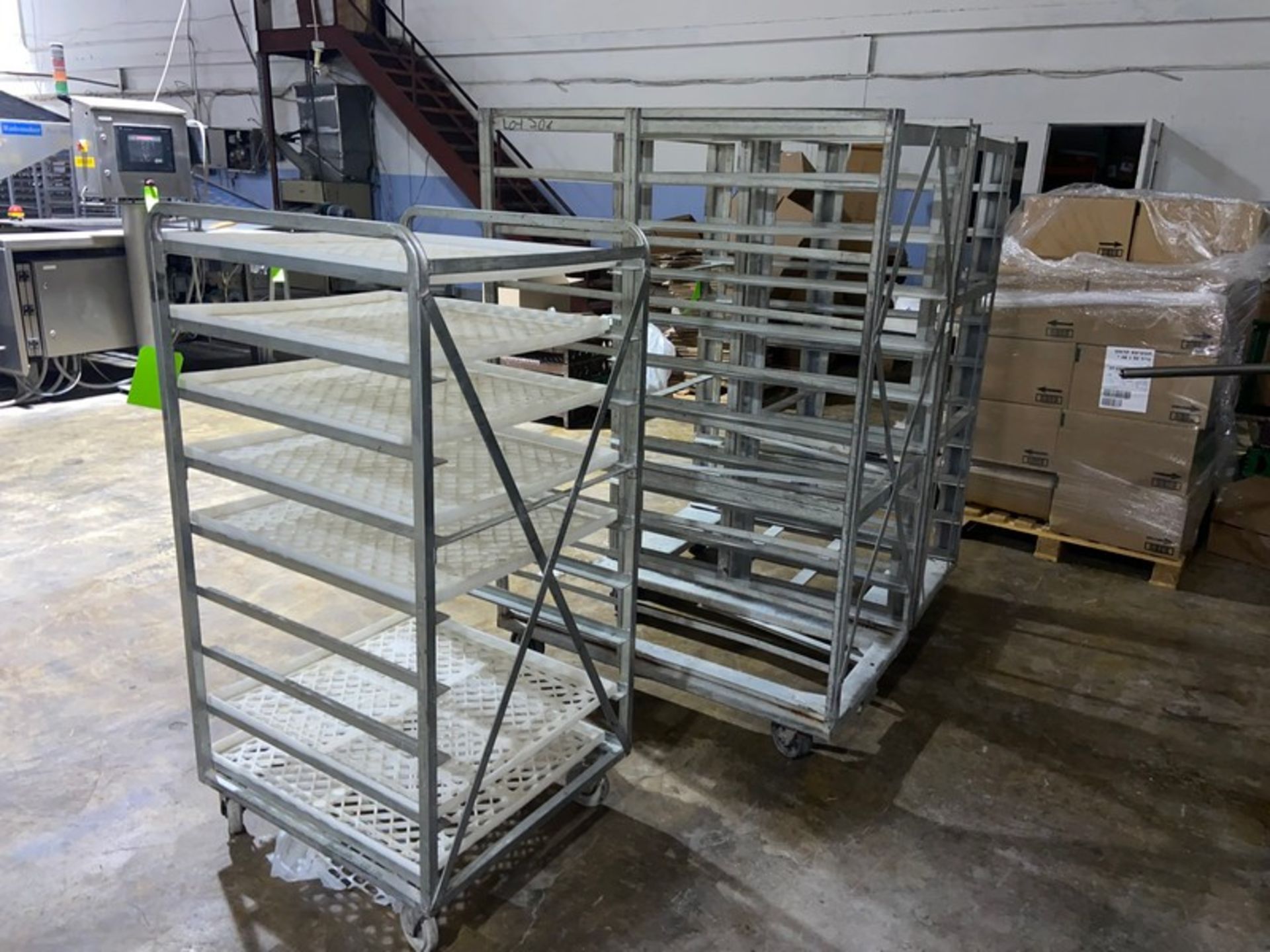 (2) Aluminum Double Racks & (1) Rack with Plastic Trays (LOCATED IN HILLSIDE, N.J.) - Image 3 of 3