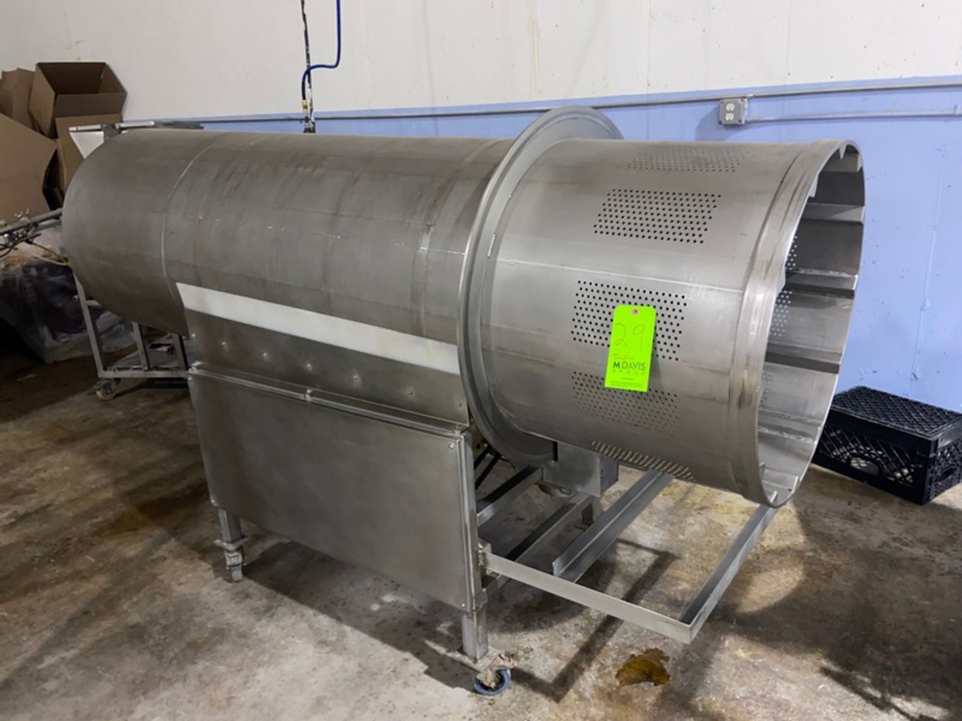 S/S Tumbler, Dims. of Tumbler: Aprox. 95" L x 30" Dia., Mounted on S/S Portable Frame (LOCATED IN - Image 5 of 6