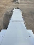 Incline Conveyor - Working Condition, (2) Air Cylinders, Wash Guard Motor Gearbox, Adjustable