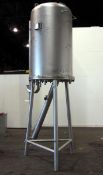 Used- Japrotek Pressure Tank, Aprox. 275 Gallon, 304 Stainless Steel, Vertical. Approximately 38"