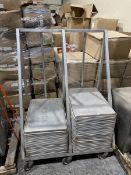 Sheet Pans with Rolling Stand (Stock #ZN 160) (Located South Plainfield, NJ) (Loading - Rigging