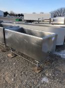 150 Gal. Cheese Vat with Water Heat, New Ball-Feet / Supports, 2" Tri-Clamp Outlet, Vent, Inside