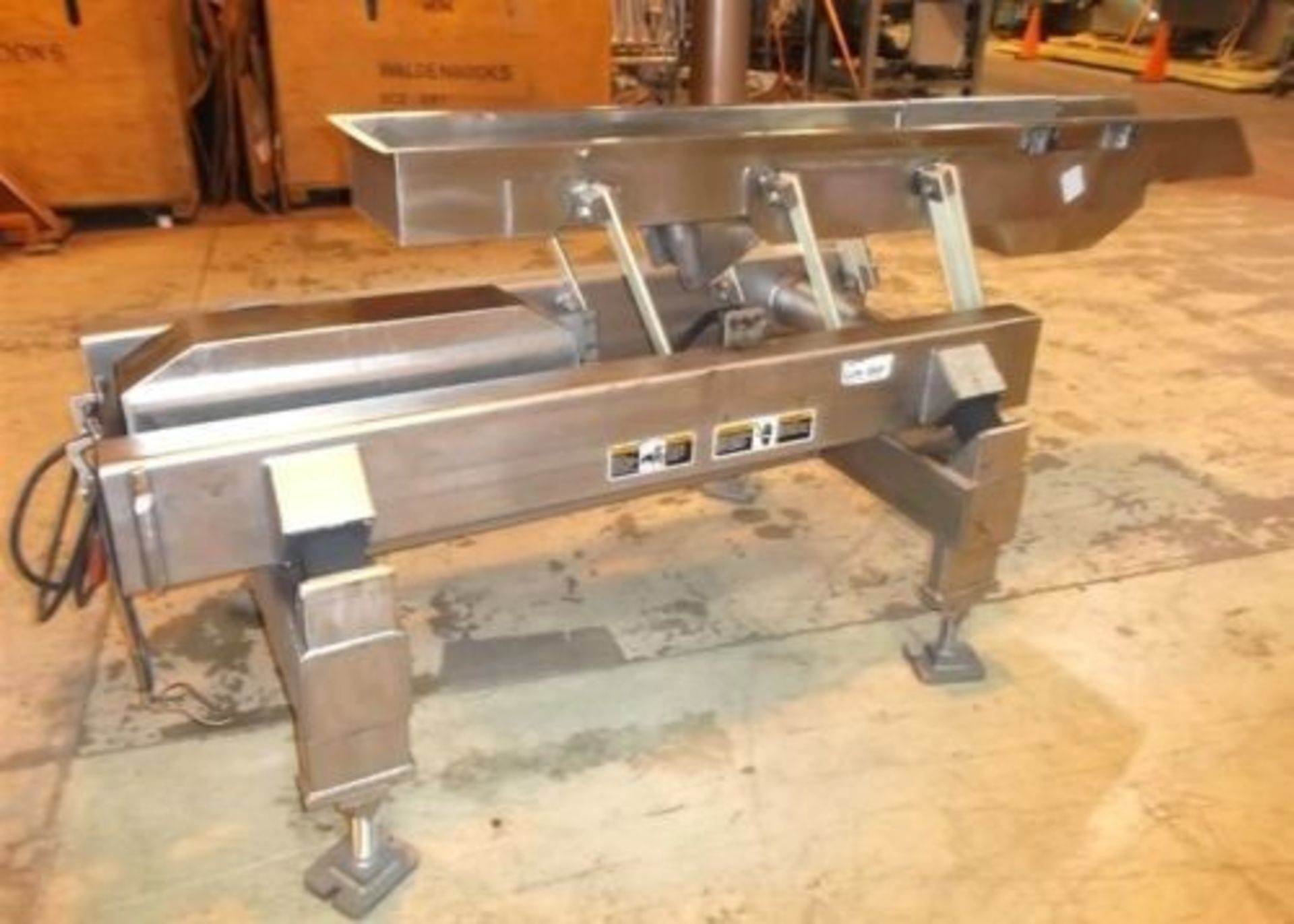 FMC Link Belt S/S Sanitary Vibratory Feeder (now owned by PPM Technologies) - Main Feed Pan 12" W