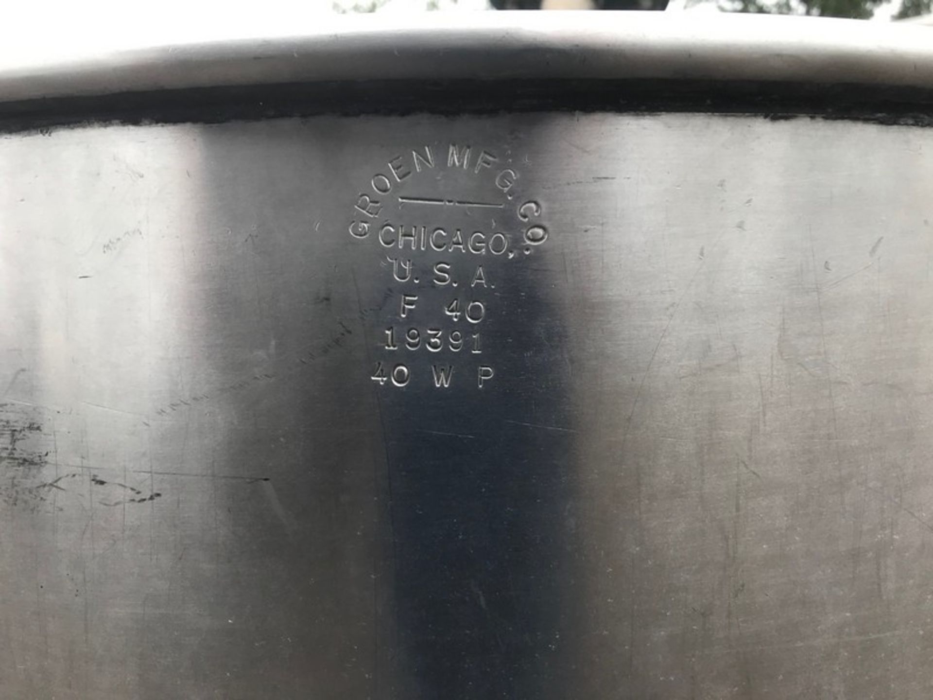 Groen 40 Gallon Kettle with Lightening Air Mixer (Located Union Grove, WI) (Loading/Rigging Fee $ - Image 5 of 5