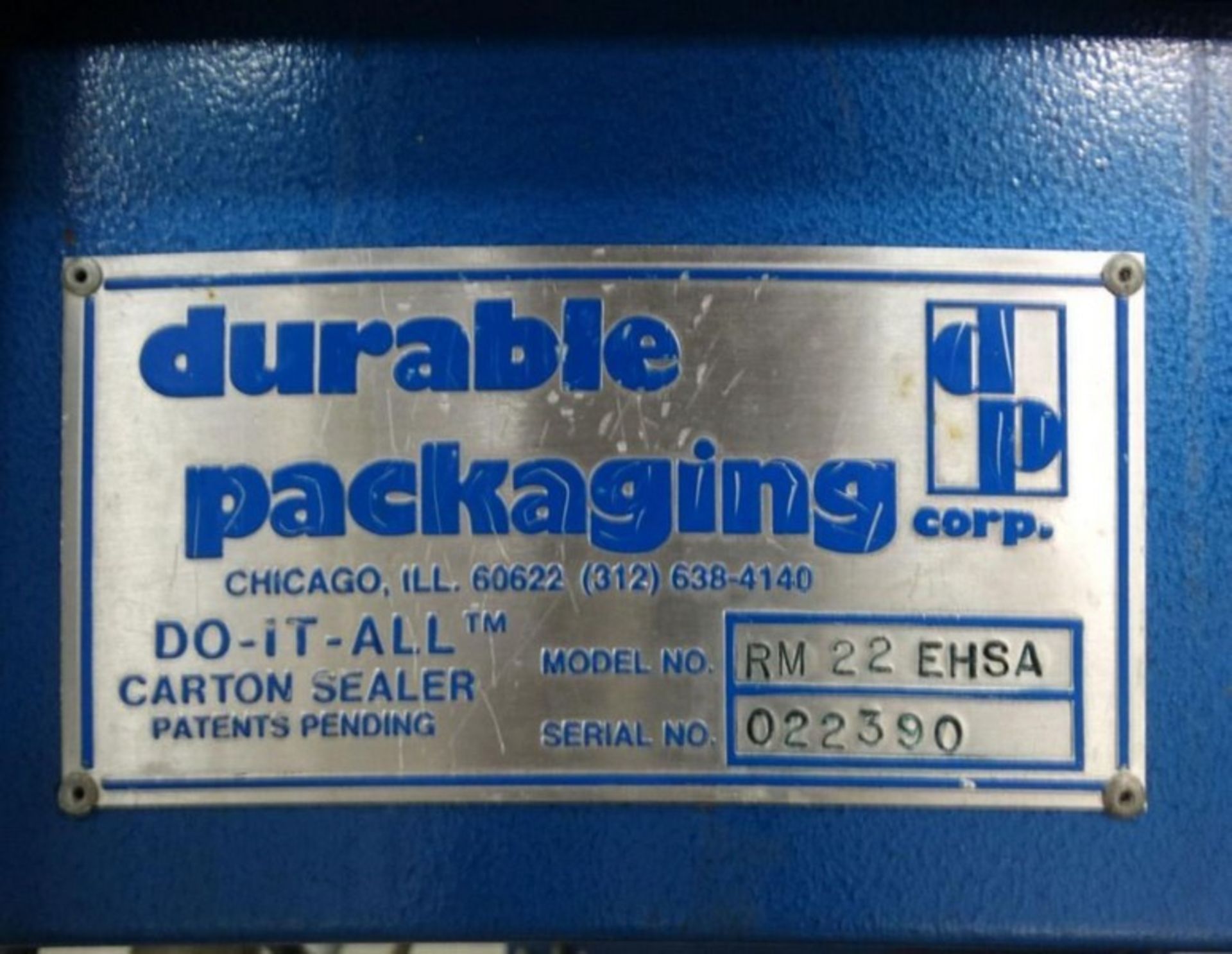 Used Durable Packaging TGA 200 Tape Bottom Case Erector with: Case size range: Maximum: 20 inches - Image 19 of 19