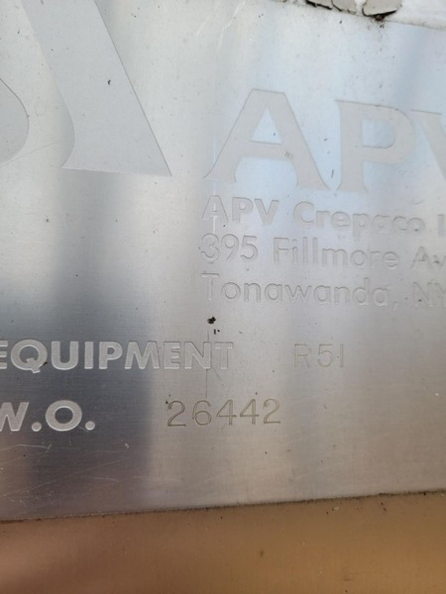 APV 2-Section Plate Heat Exchanger, Model R51,2-Spindle Frame, Work Order #26442 (Loading Fee $ - Image 2 of 2