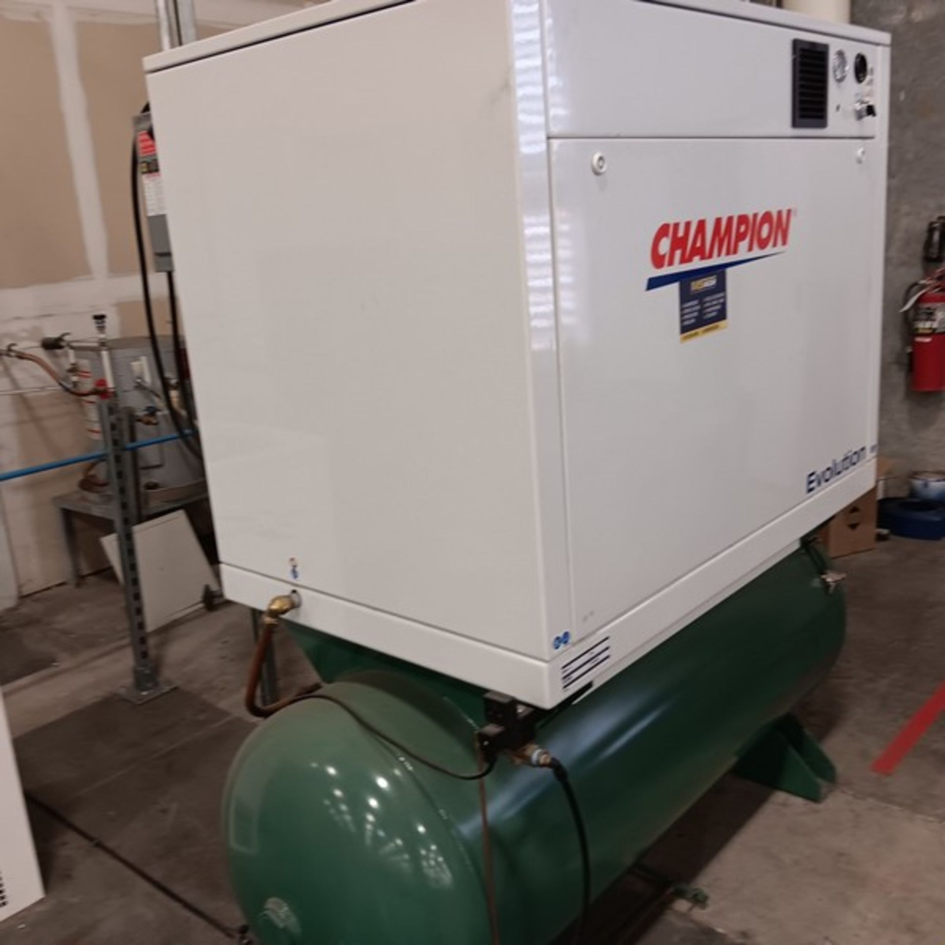 Champion Evolution Reciprocating Air Compressor, Model RP30, S/N D213691, Volt 230, Phase 3 - Image 2 of 5