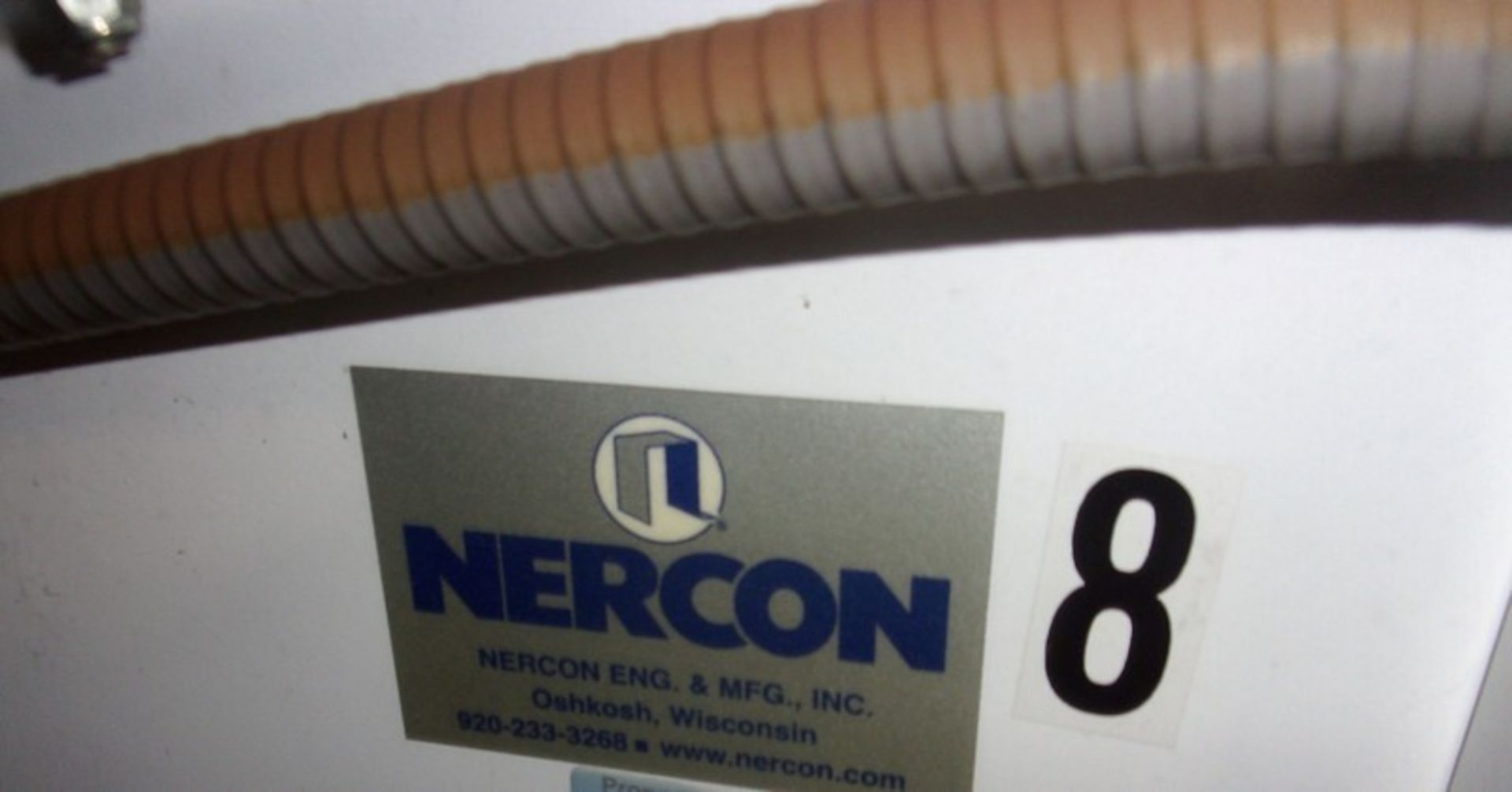 Nercon Incline Belt Conveyor, Aprox. 12 Inch Wide X 123 Inches Long, Infeed Height is 15 Inches, - Bild 9 aus 10