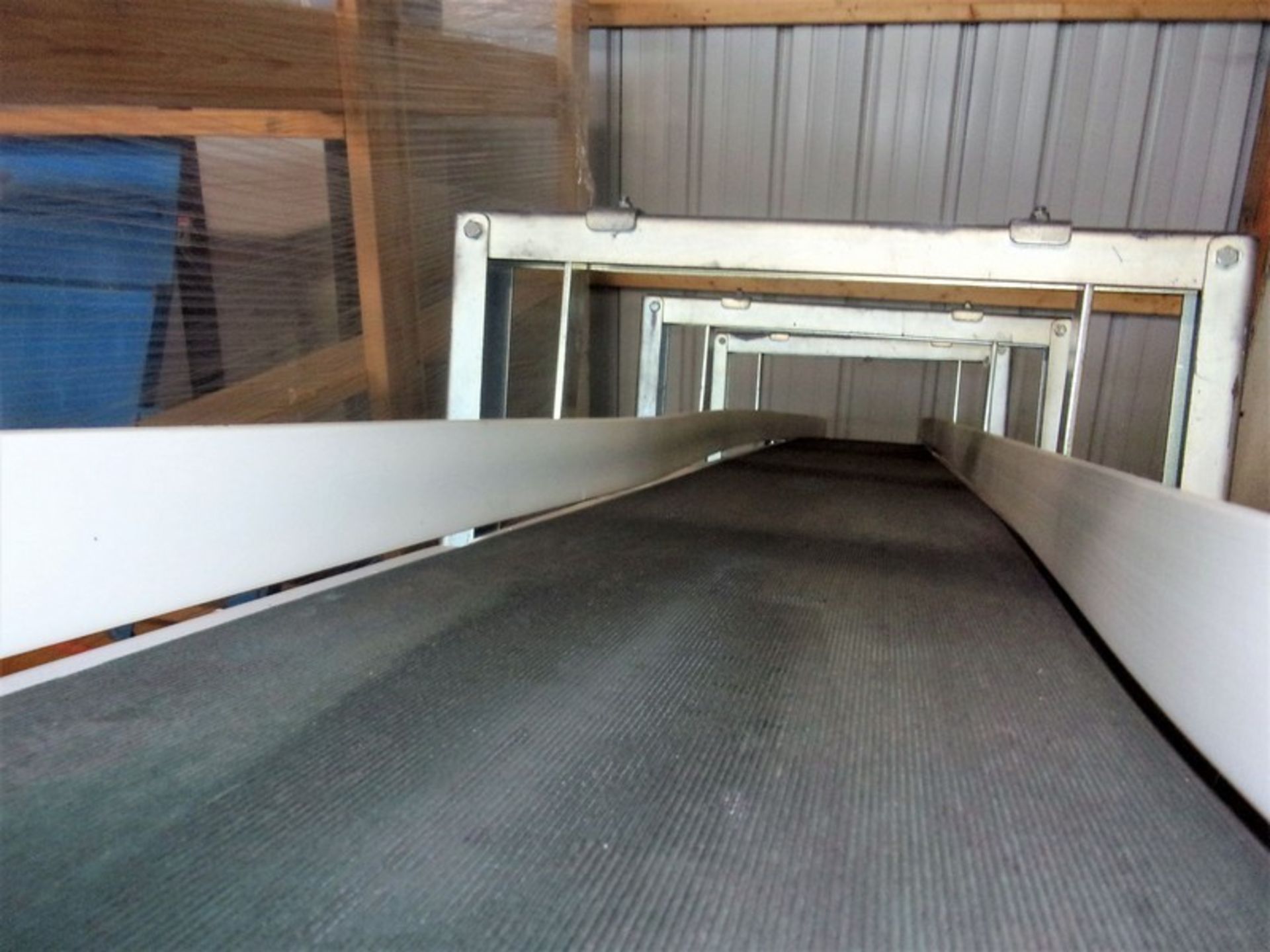 Nercon Incline Belt Conveyor, Aprox. 12 Inch Wide X 123 Inches Long, Infeed Height is 15 Inches, - Image 4 of 10