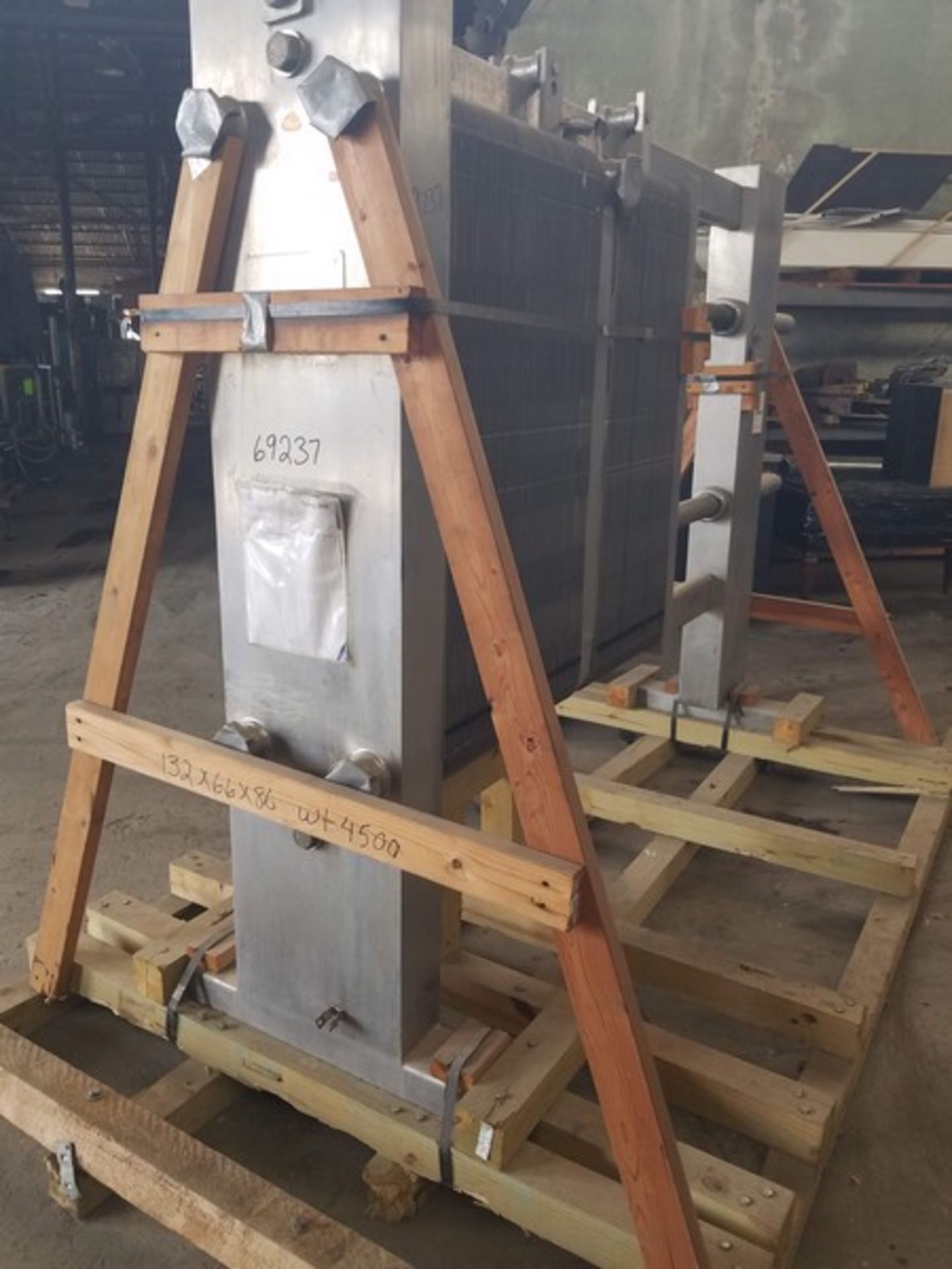 APV Crepaco S/S Plate & Frame Heat Exchanger, Model SR31, S/N 22720 (Located Fort Worth, TX) ( - Image 2 of 5