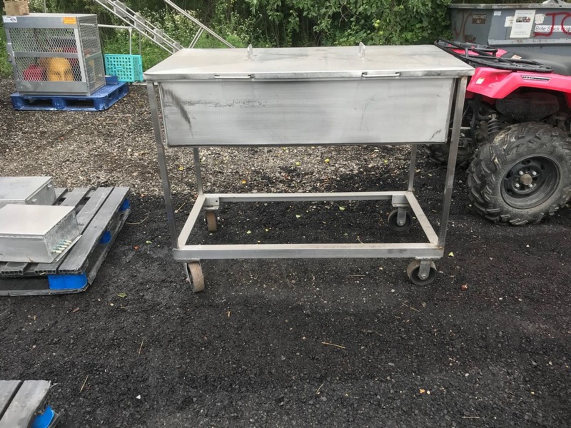 Stainless Steel Drain Table 24 x 48 inch (Located Union Grove, WI) (Loading/Rigging Fee $75) - Image 2 of 2