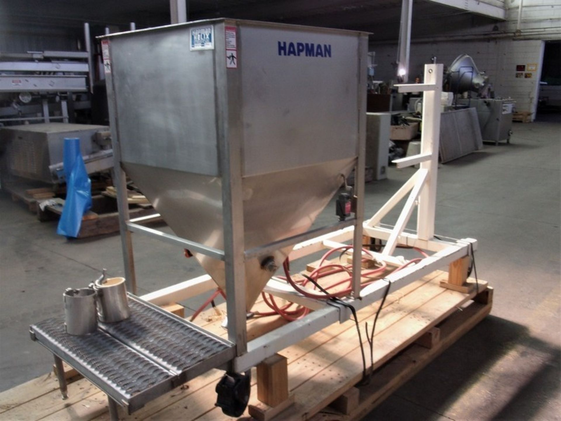 Hapman Helix S/S Hopper Conveyor Frame, Model 300 SS, S/N X11235 AA, Overall Dimensionsof the - Image 2 of 11