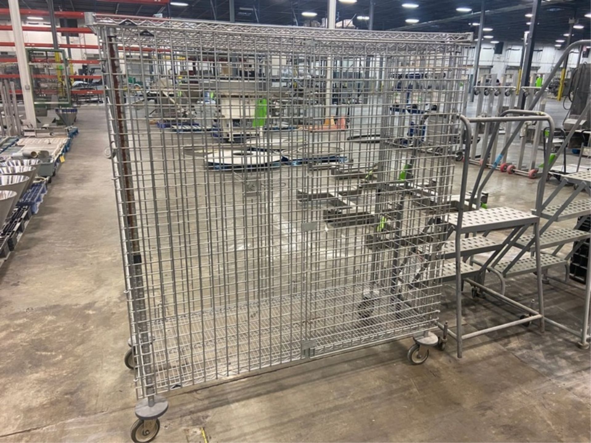 Portable Cage, Overall Dims.: Aprox. 62-1/2" L x 25" W x 68" H, Mounted on Casters (RIGGING, - Image 2 of 2