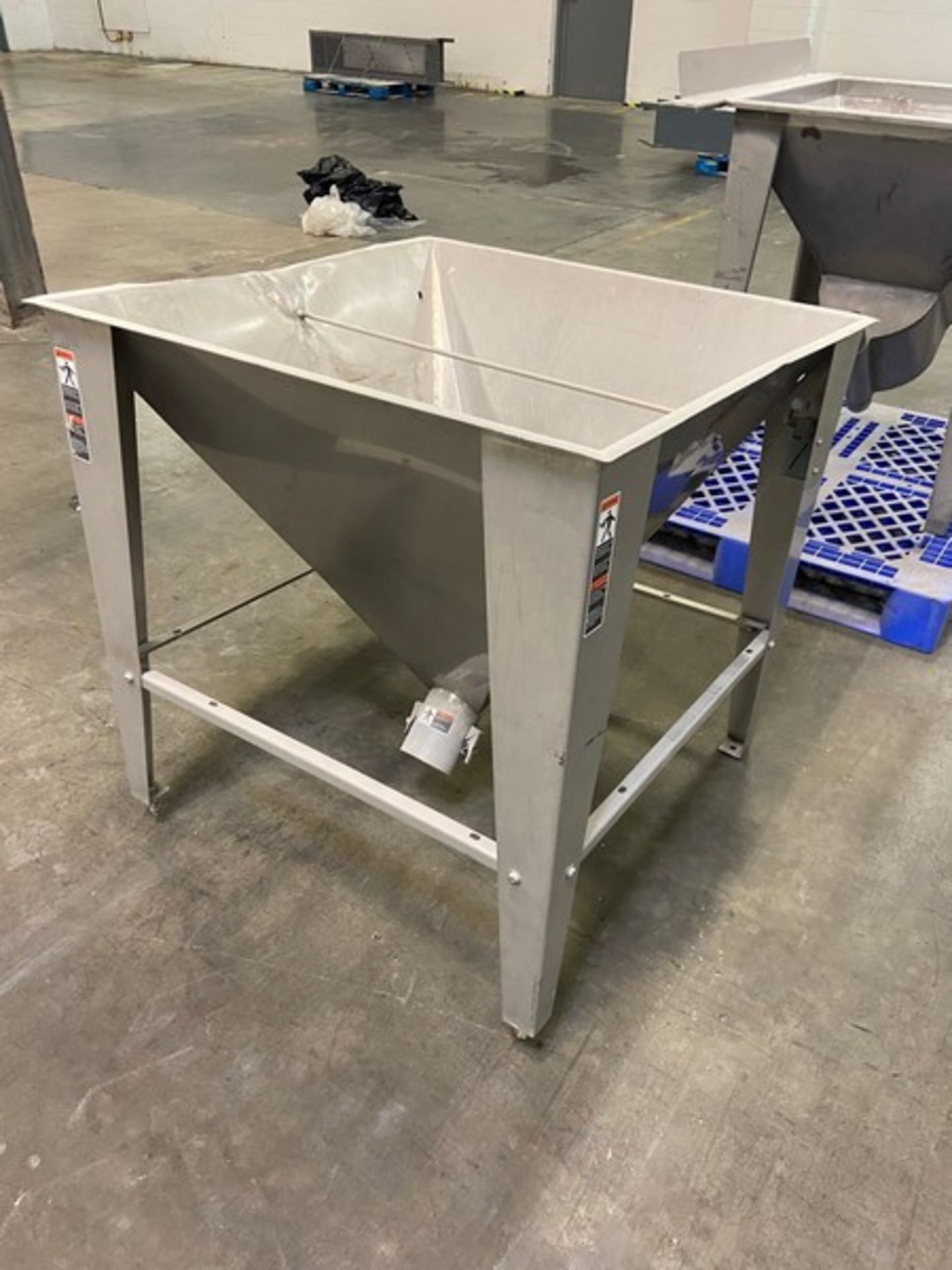 Hapman S/S Auger Conveyor Hopper, S/N X16540 AA, with Aprox. 4-1/2" Dia. Discharge (LOCATED IN - Image 5 of 5