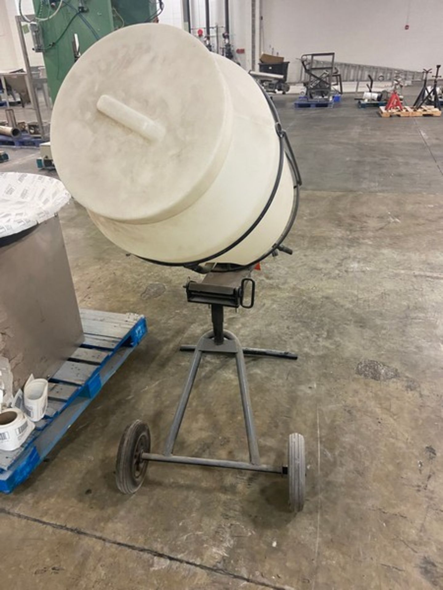 Kushlan Products LLC., Plastic Ingredient Mixer, with Motor Drive, Mounted on Portable Frame ( - Image 3 of 5