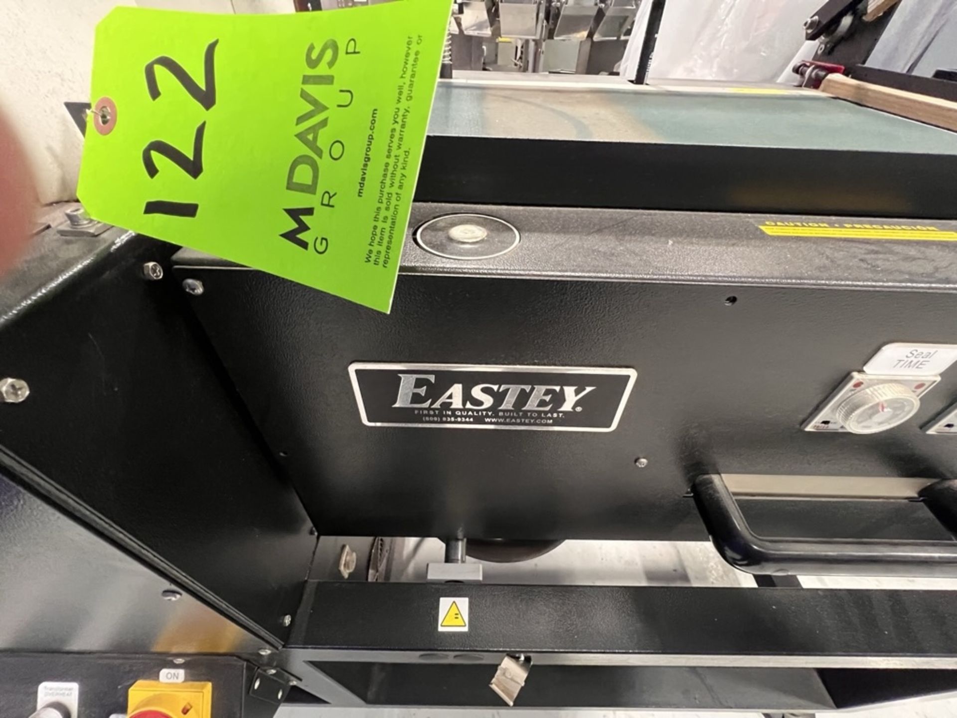 2017 EASTEY L-BAR SEALER / SHRINK WRAPPER, MODEL VS1620-TMBV1, S/N VS1620170902, APPROX. 16 IN. W - Image 15 of 15