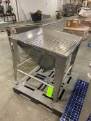 Hapman S/S Auger Conveyor Hopper, S/N X16579 0P, with Aprox. 3" Dia. Discharge, with Top Mounted