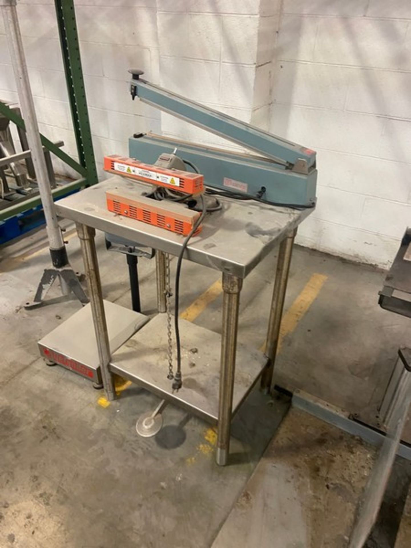 Lot of Assorted Clamco ULINE Bag Sealer, Ink Jet Coder Stand, Defender S/S Digital Platform - Image 3 of 6