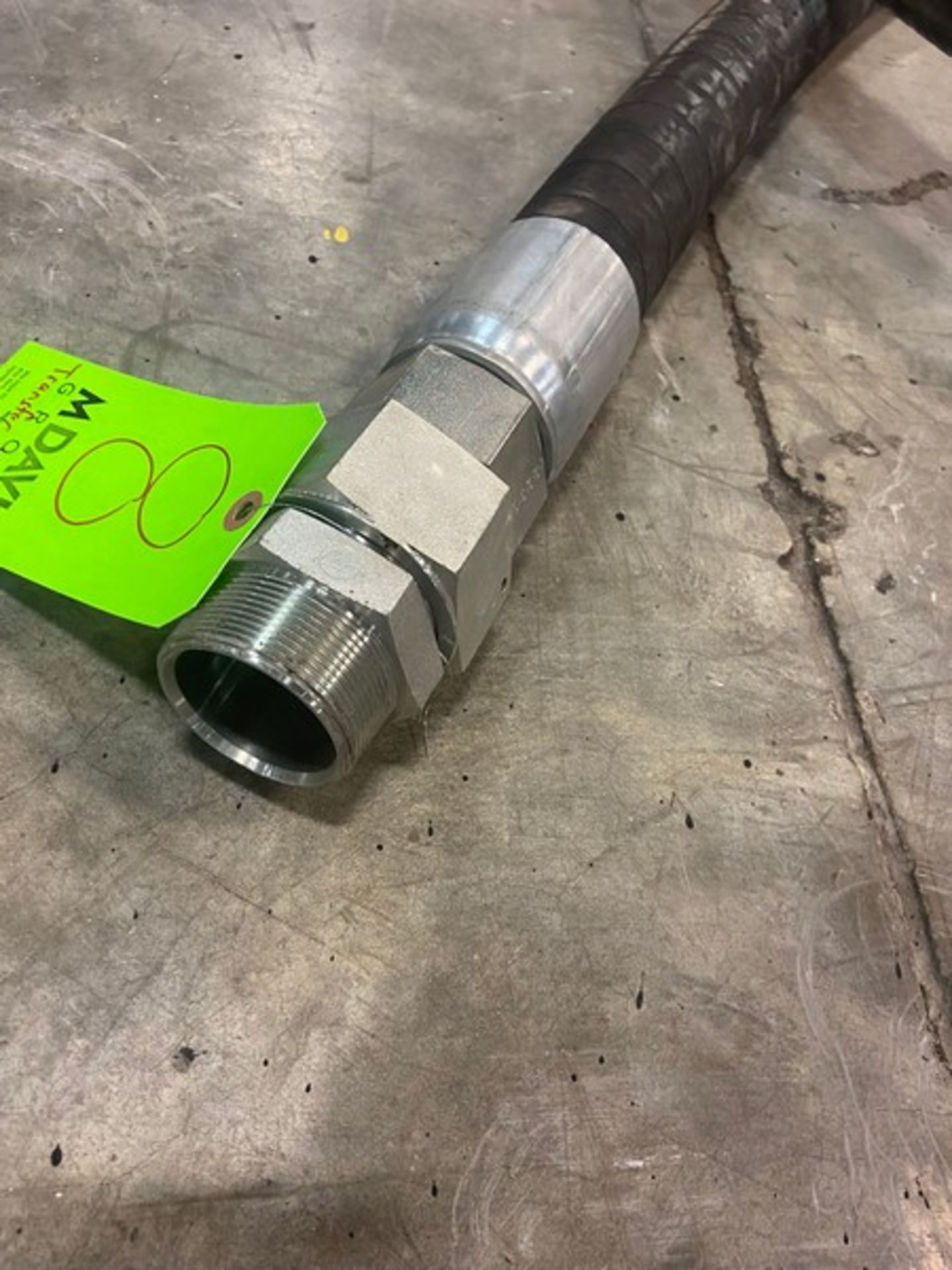 Transfer Hose, with Aprox. 2"Thread Type S/S Ends (RIGGING, LOADING, SITE MANAGEMENT FEE: $25.00 - Image 4 of 4