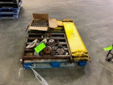 Pallet of Wire Protection, Skates, Plastic Conveyor Chain, Section of Roller Conveyor (LOCATED IN