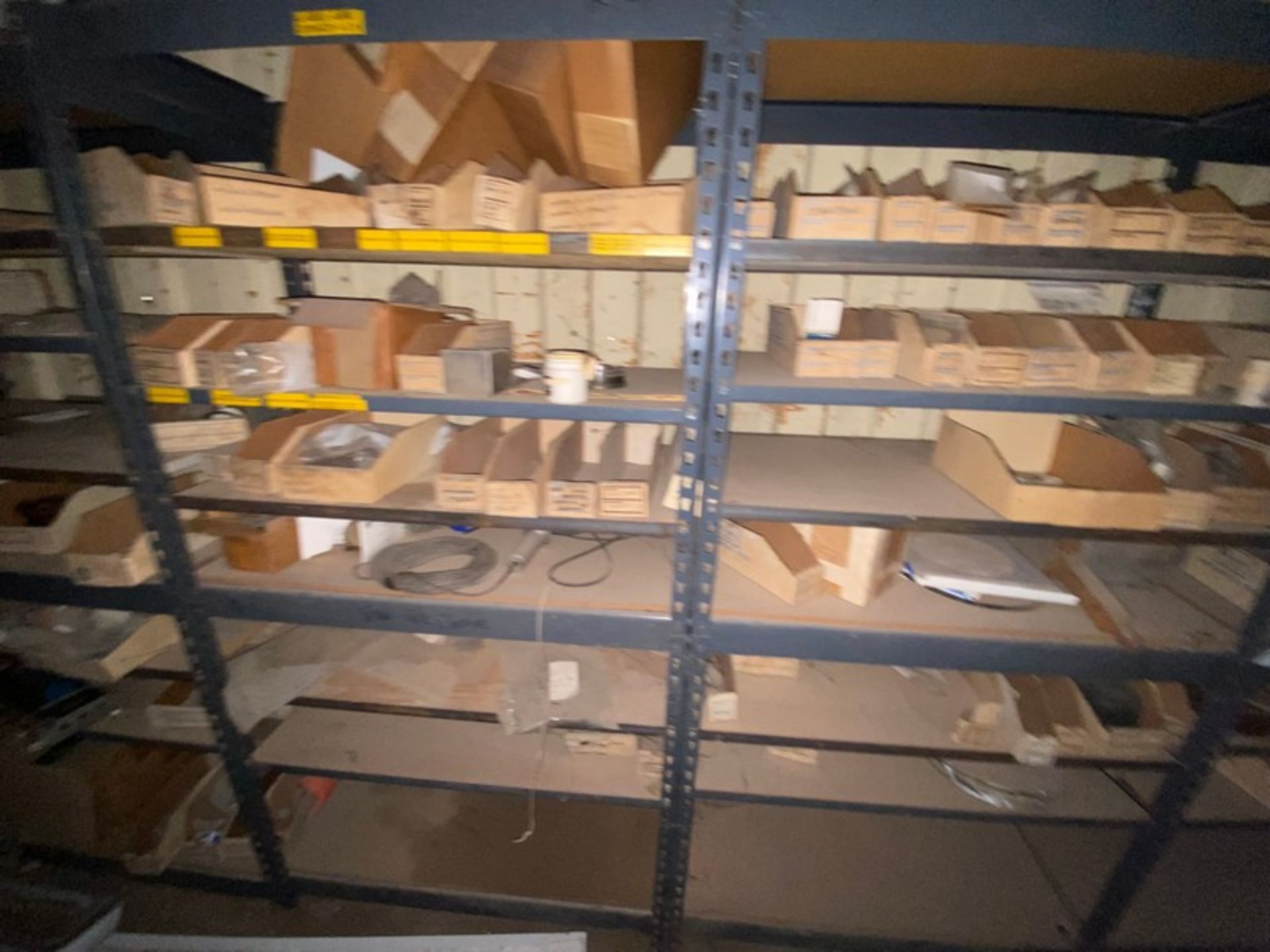 Contents of (2) Overseas Containers, Includes Plumbing, Bearings, Valving Parts Bins, Shelving, Ligh - Image 23 of 25