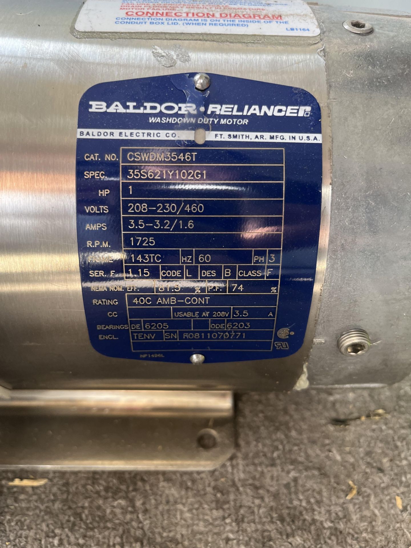 Baldor Reliance Motor - Image 2 of 4