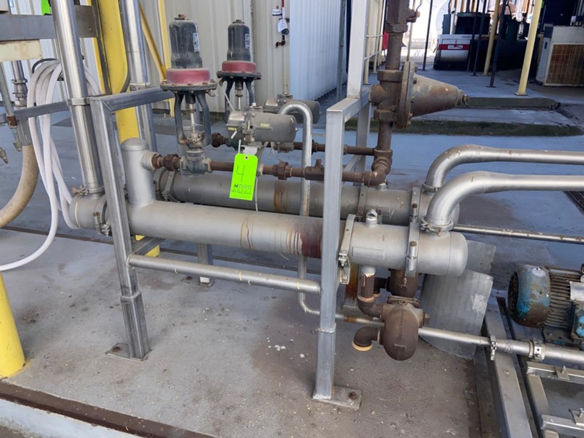 (2) Koss Indsutrial Inc. S/S Shell & Tube Heat Exchangers, Aprox. 5 ft. L, 150 PSI Tube & Shell,