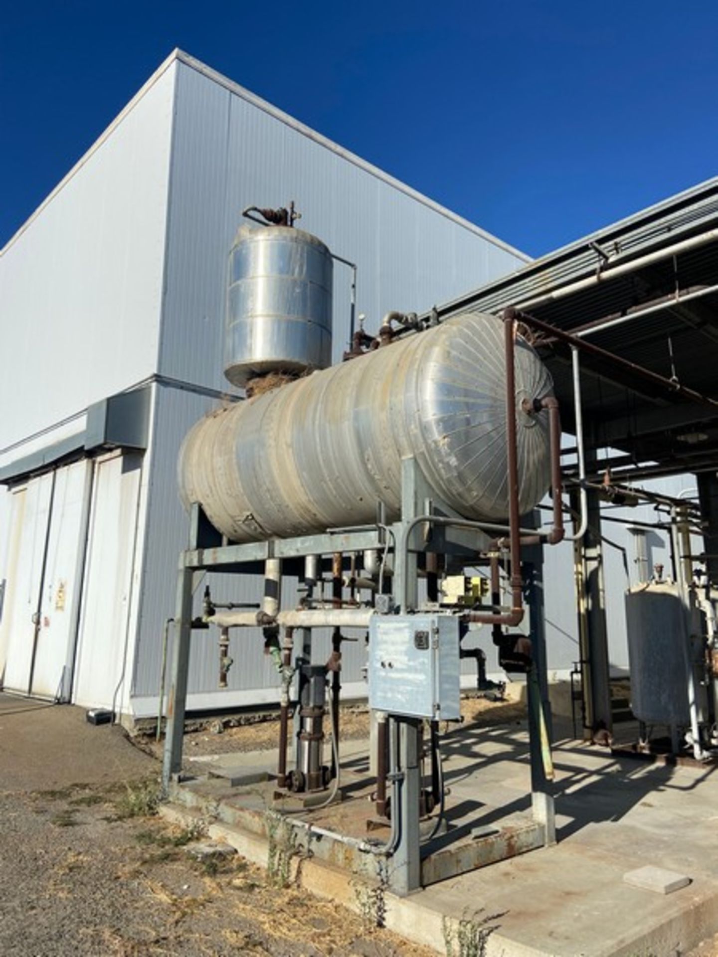 Insulated Hot Water Tank, with (2) Pumps, Mounted on Mild Steel Frame