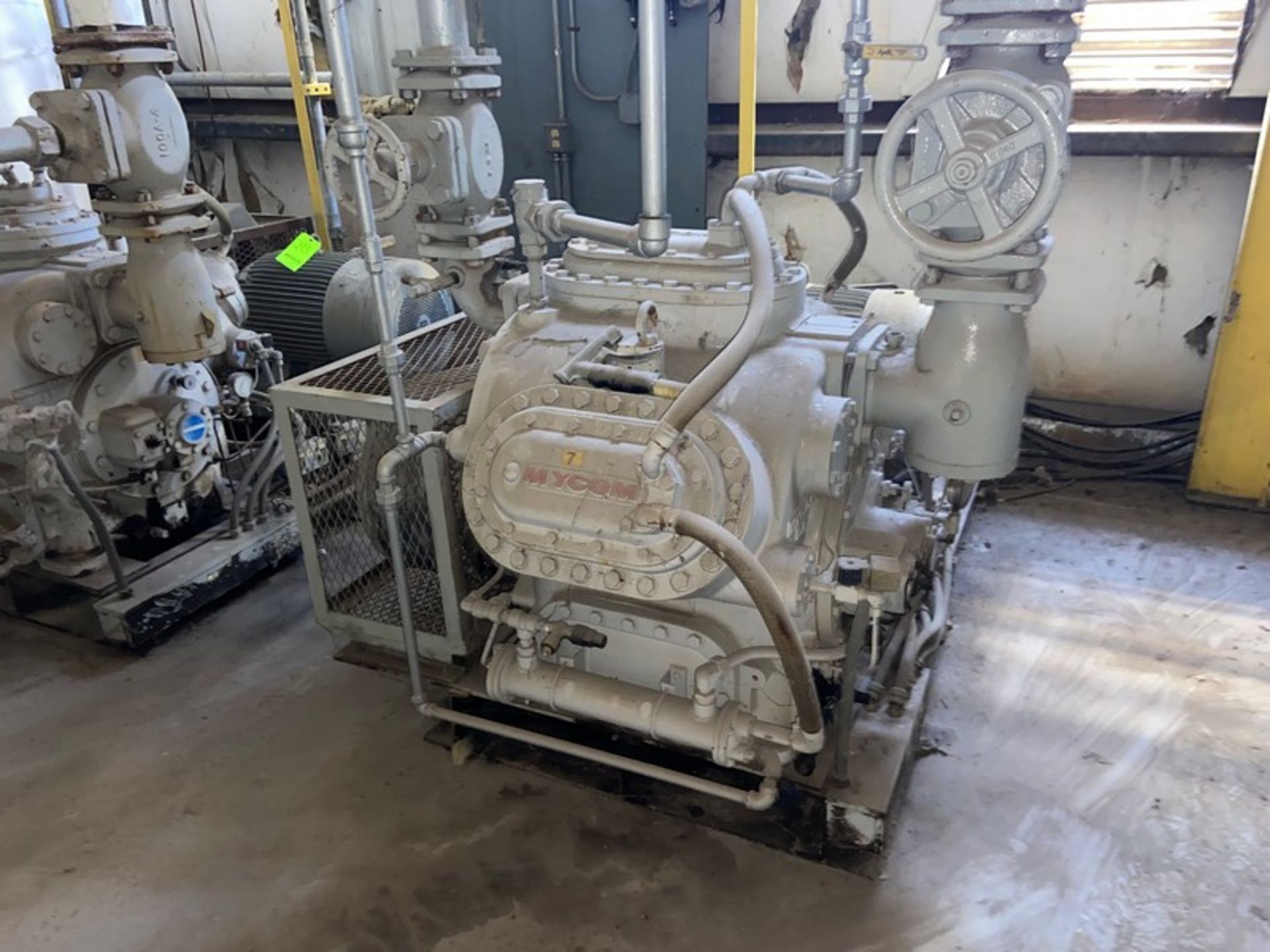 Mycom 6-Cylinder Reciprocating Ammonia Compressor, N8WA, with Induction 100 hp Motor, 230/460 Volts, - Image 2 of 6