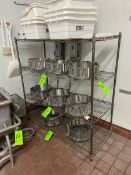 4-Shelf Wire Shelving Unit, with Plastic Totes