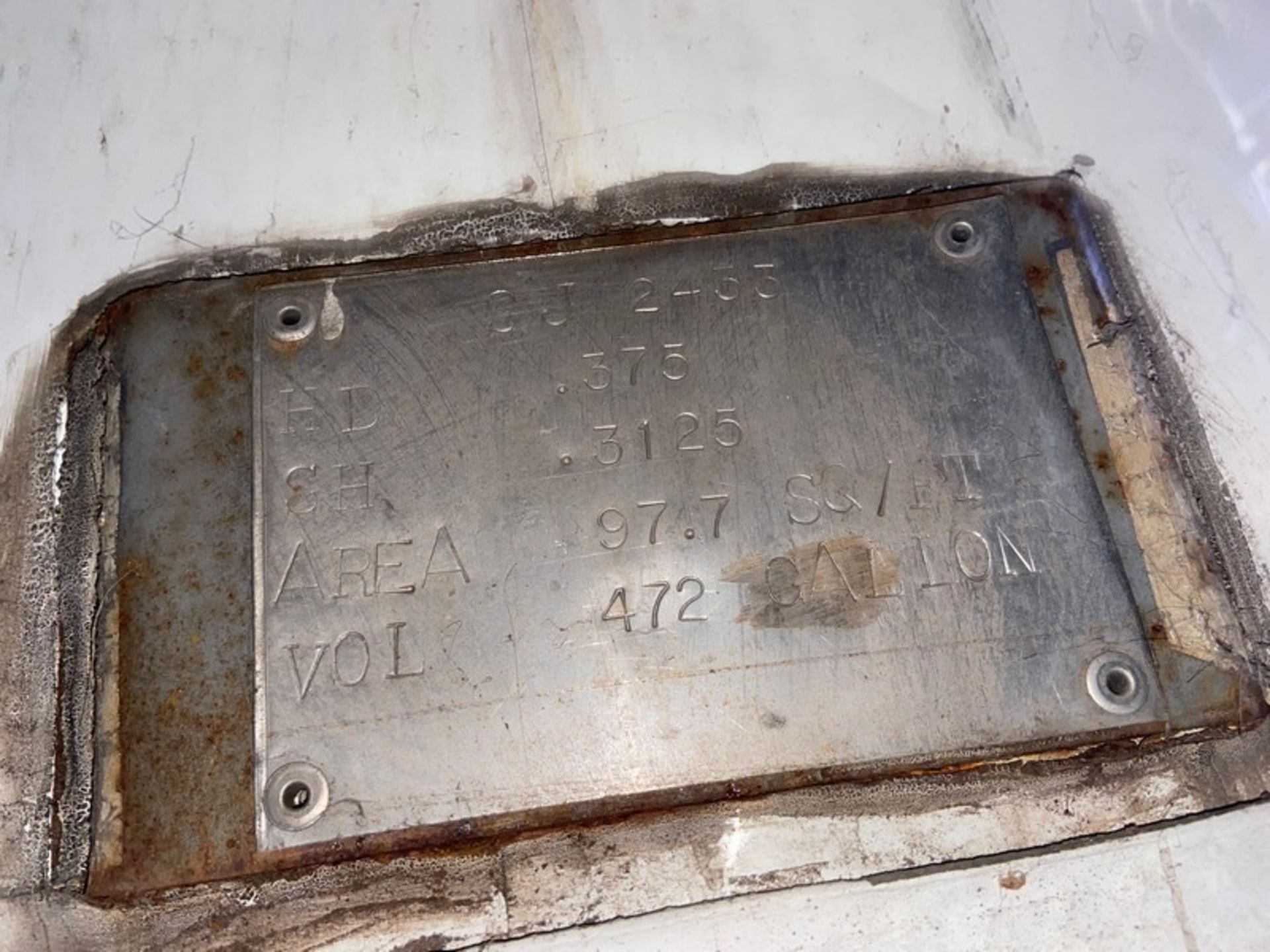 Wescold Inc. Vertical Ammonia Accumulator Tank, NAT'L BD No.: 3503, S/N ...
