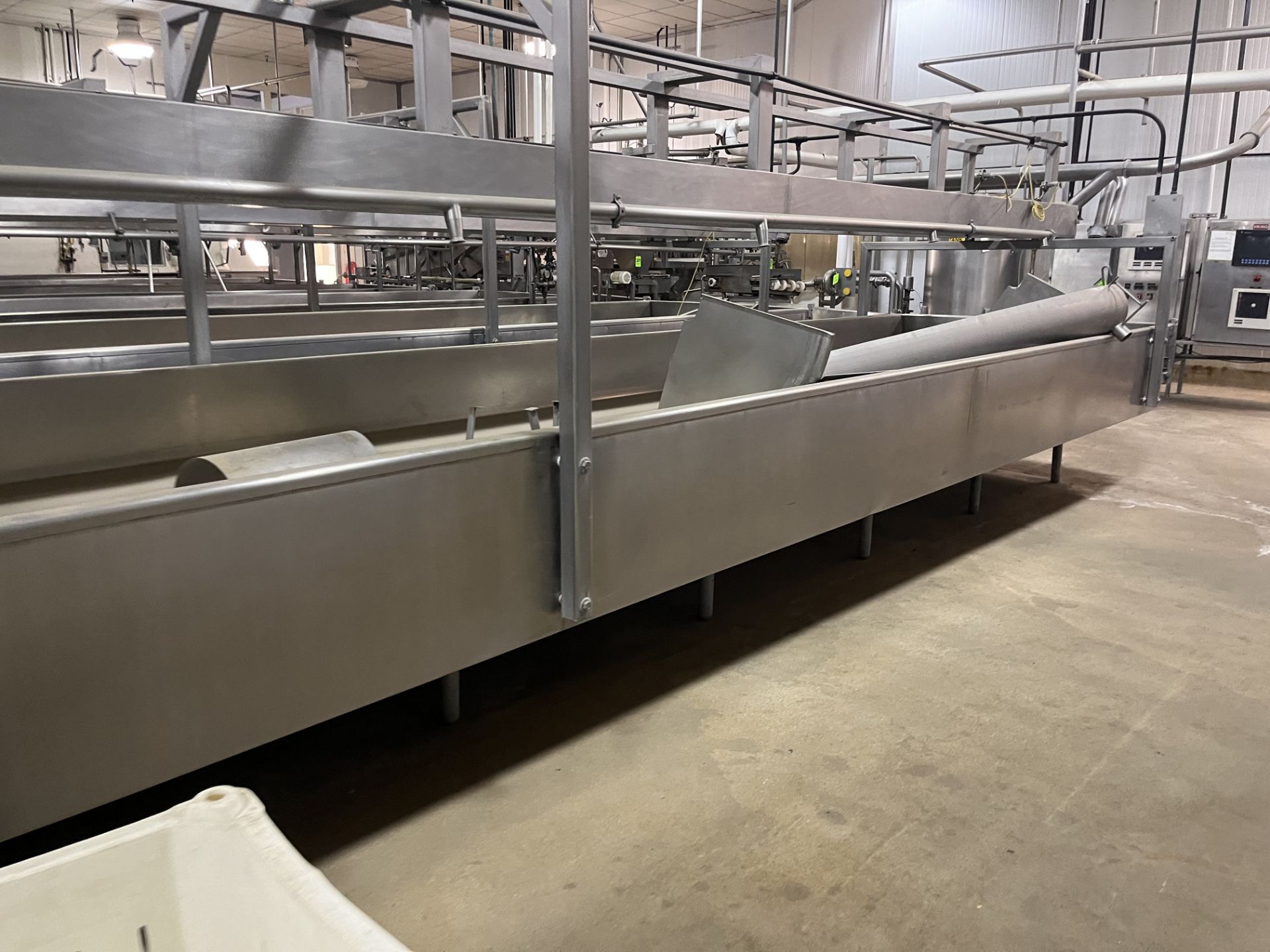 Damrow S/S Finishing Table, Internal Dims.: Aprox. 50 ft. L x 6 ft. W x 1 ft. Deep, Mounted on - Bild 6 aus 9