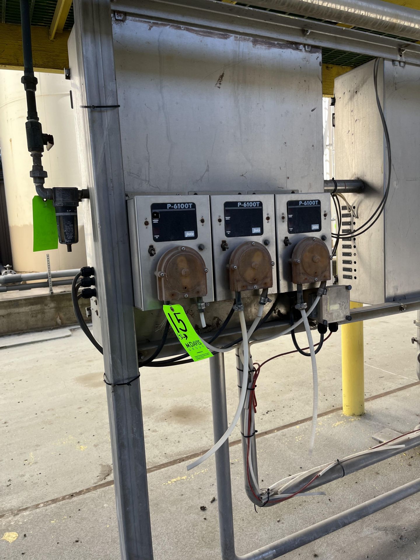 (3) Beta S/S Pumps, M/N P-6100T, Mounted to Control Panel (LOCATED IN MANTECA, CA)(RIGGING, LOADING,