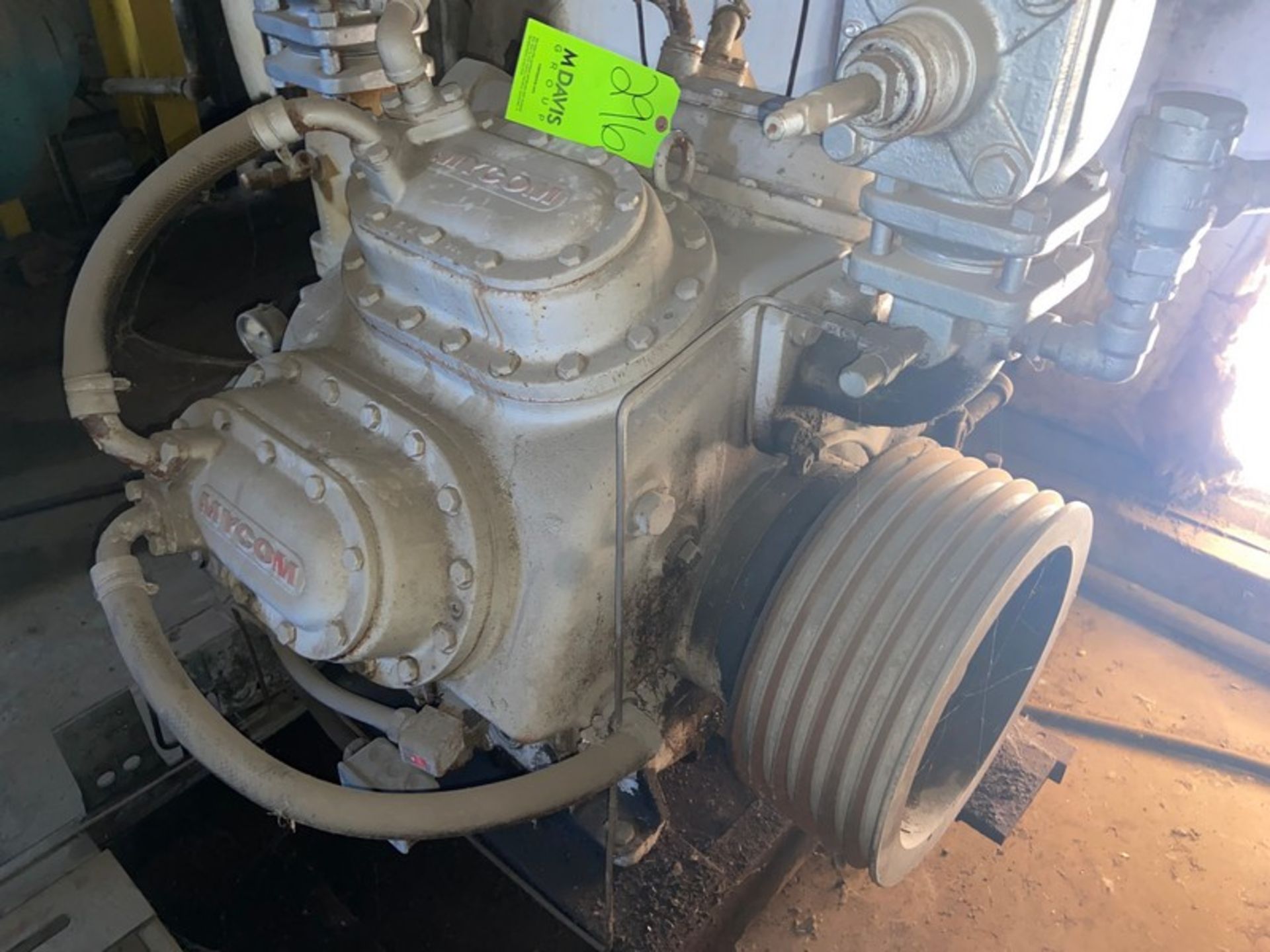 Mycom 6-Cylinder Reciprocating Ammonia Compressor, M/N N8WA (NOTE: Missing Motor: See Photograph)( - Image 6 of 6