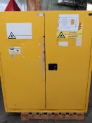 Eagle 110 Gal. Flammable Fire Proof Cabinet, Model HAZ5510, Size 32 W x 58 L x 65 High, Holds (2) 55