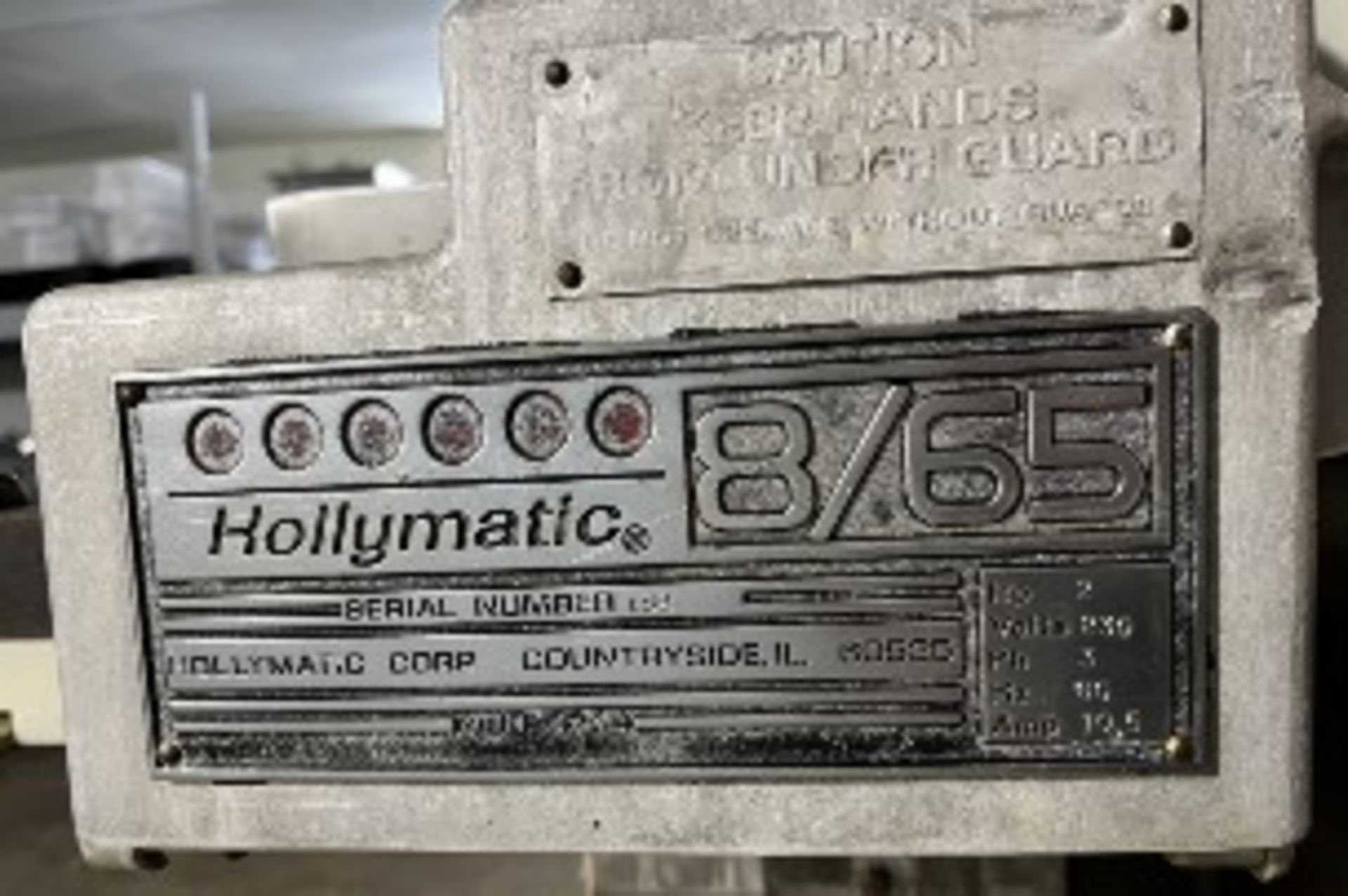 Hollymatic Patty Machine, Model 8/65, S/N 198 (Loading Fee $100) (Located Oklahoma City, OK) - Image 4 of 4
