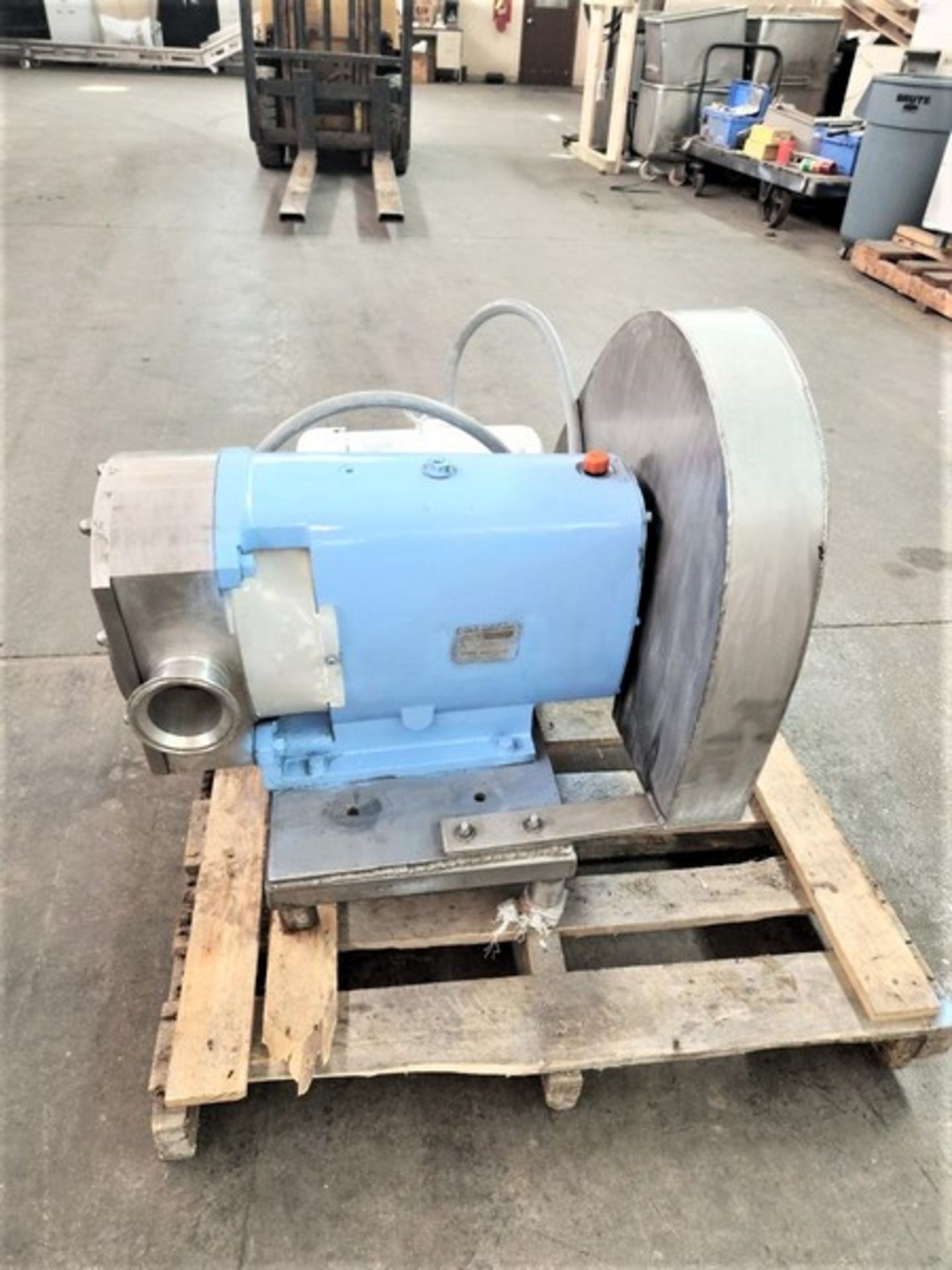 G H (Alfa Laval) 7.5 hp 4" S/S Sanitary Positive Displacement Pump, Model 822, S/N 95-8-50174 with - Image 4 of 15
