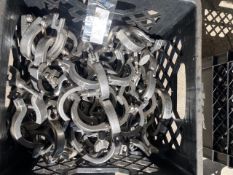 (100) Qty. 2" S/S Clamps (Loading Fee $50) (Located Union Grove, WI)