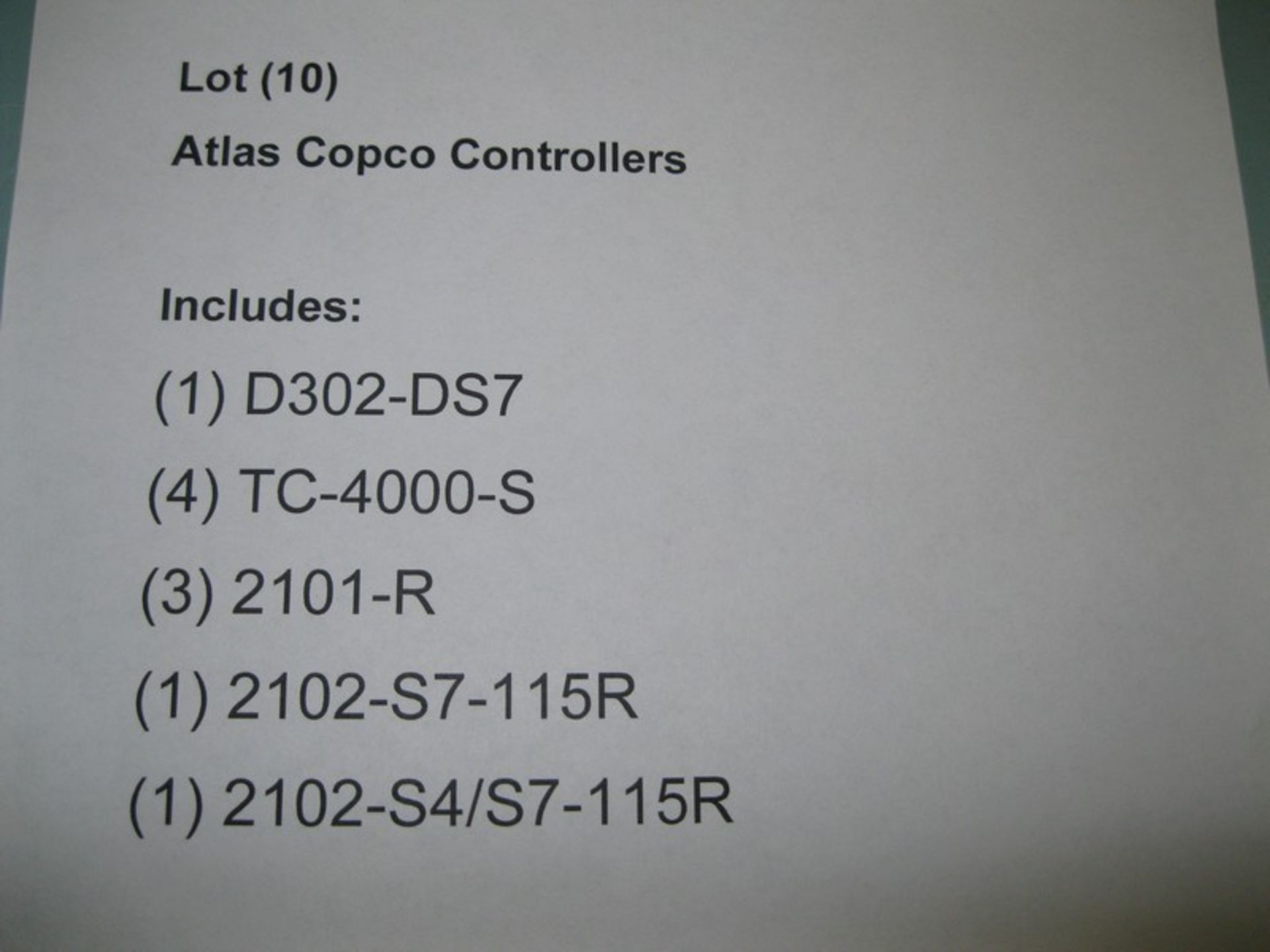 Lot (10) Atlas Copco Controllers (Loading Fee $50) (Located Springfield, NH) (NOTE: Packing and - Image 5 of 5