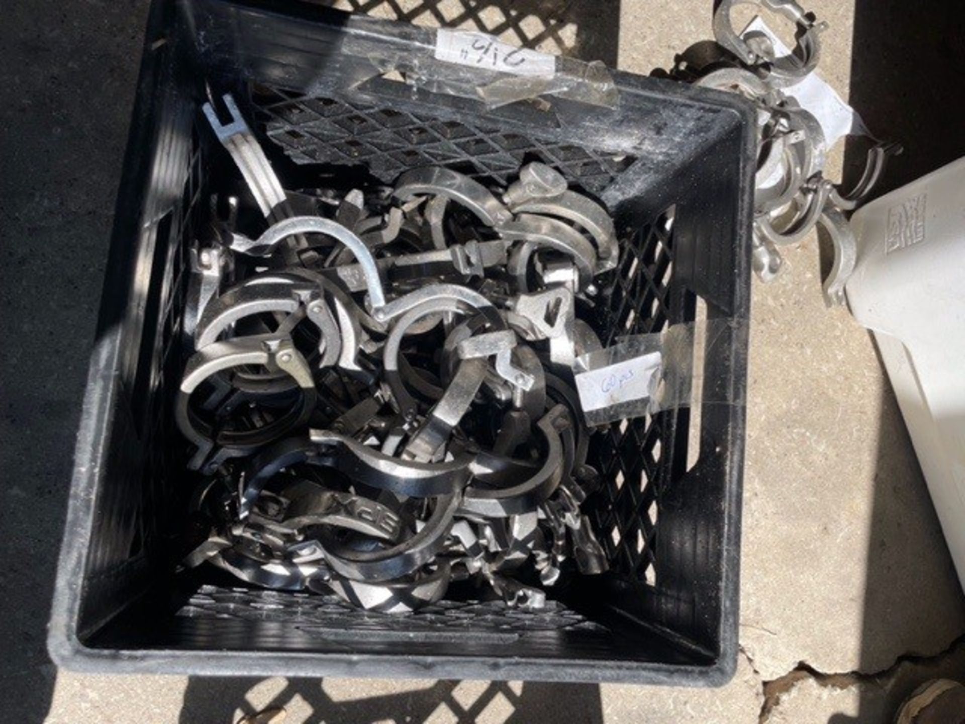 (60) Qty. 2.5" S/S Clamps (Loading Fee $25) (Located Union Grove, WI)