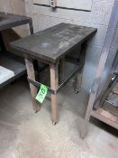 Shop Table, Overall Dims.: Aprox. 30” L x 17” W x 35” H, Mounted on Portable Frame (LOCATED IN CORRY