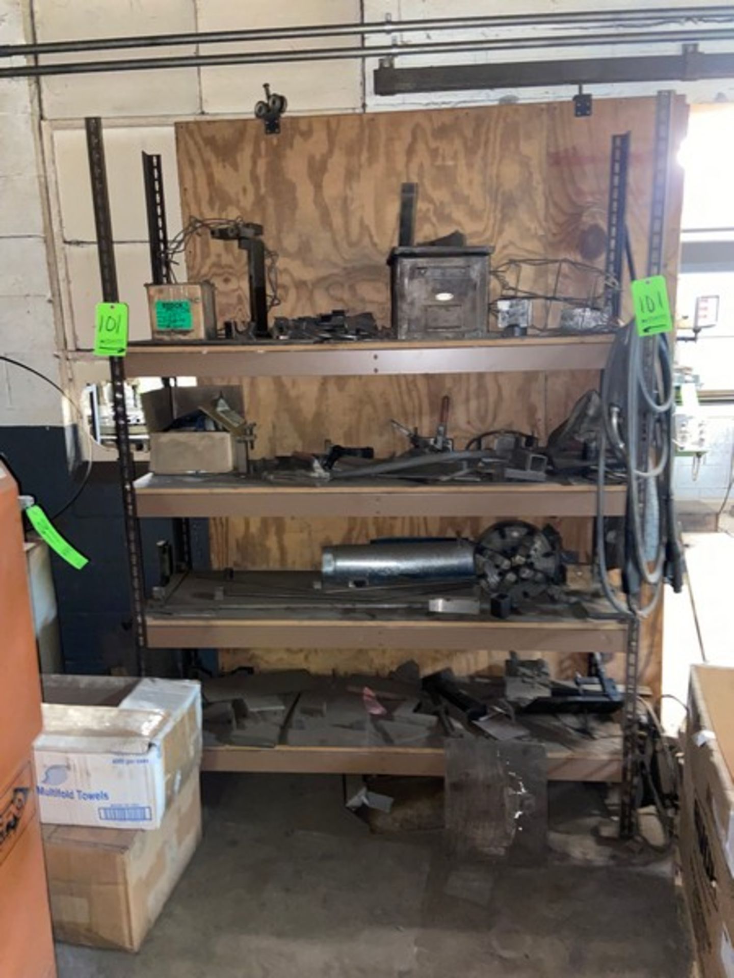 4-Shelf Shelving Unit, with Contents Includes Lathe Die & Other Present Contents (LOCATED IN CORRY,