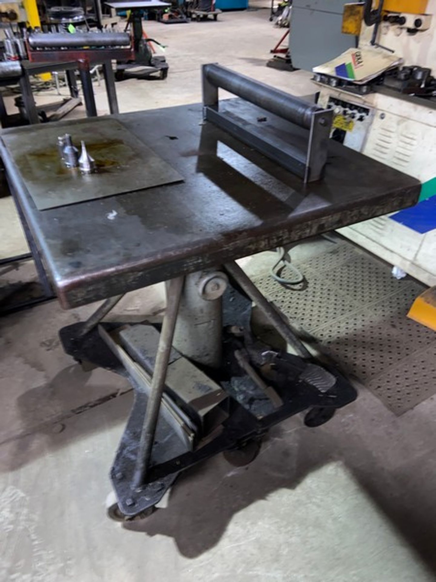 Portable Adjustable Shop Table, Mounted on Portable Frame (LOCATED IN CORRY, PA) - Image 3 of 3