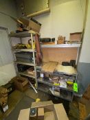 Contents of Shelving Units & Wall, Includes Belting & Other Parts (LOCATED IN CORRY, PA)